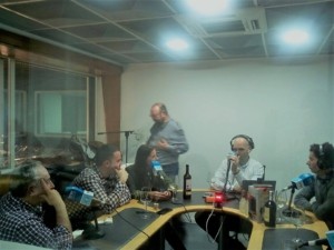 Disfrutando con los invitados del programa del 25 de Marzo