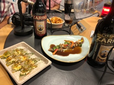 platos marinados con vermut zarro